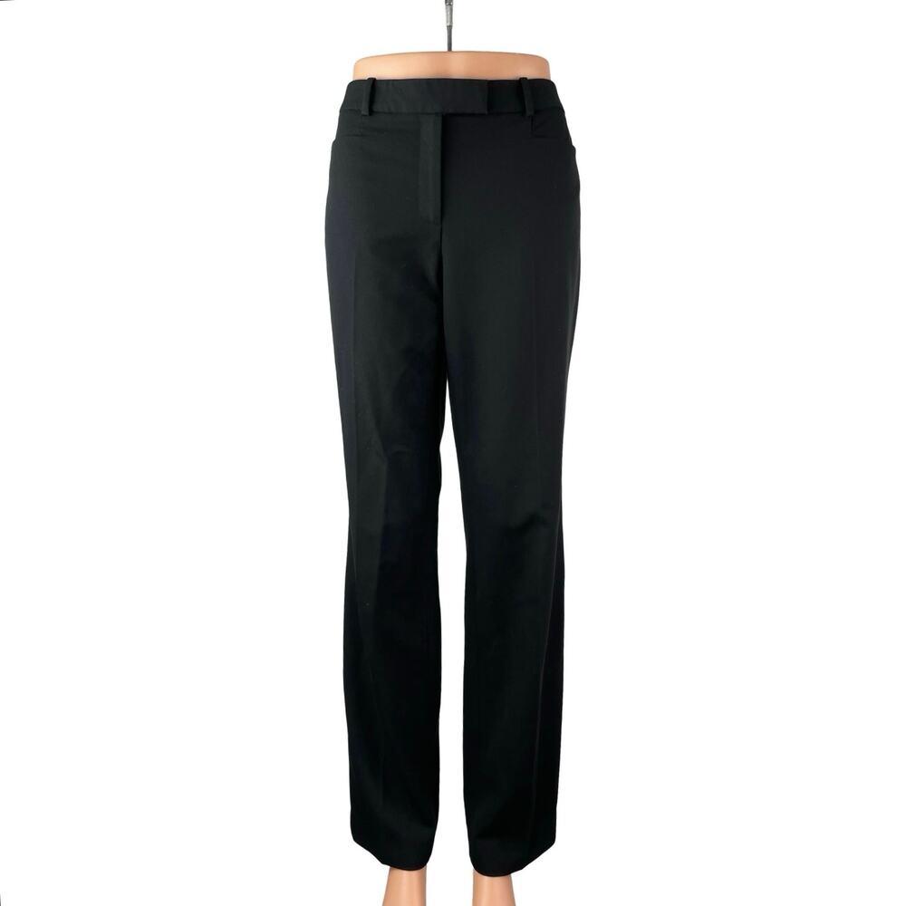 Tommy Hilfiger Men's Black High Waisted Straight Leg Trousers Dress Pants Size M